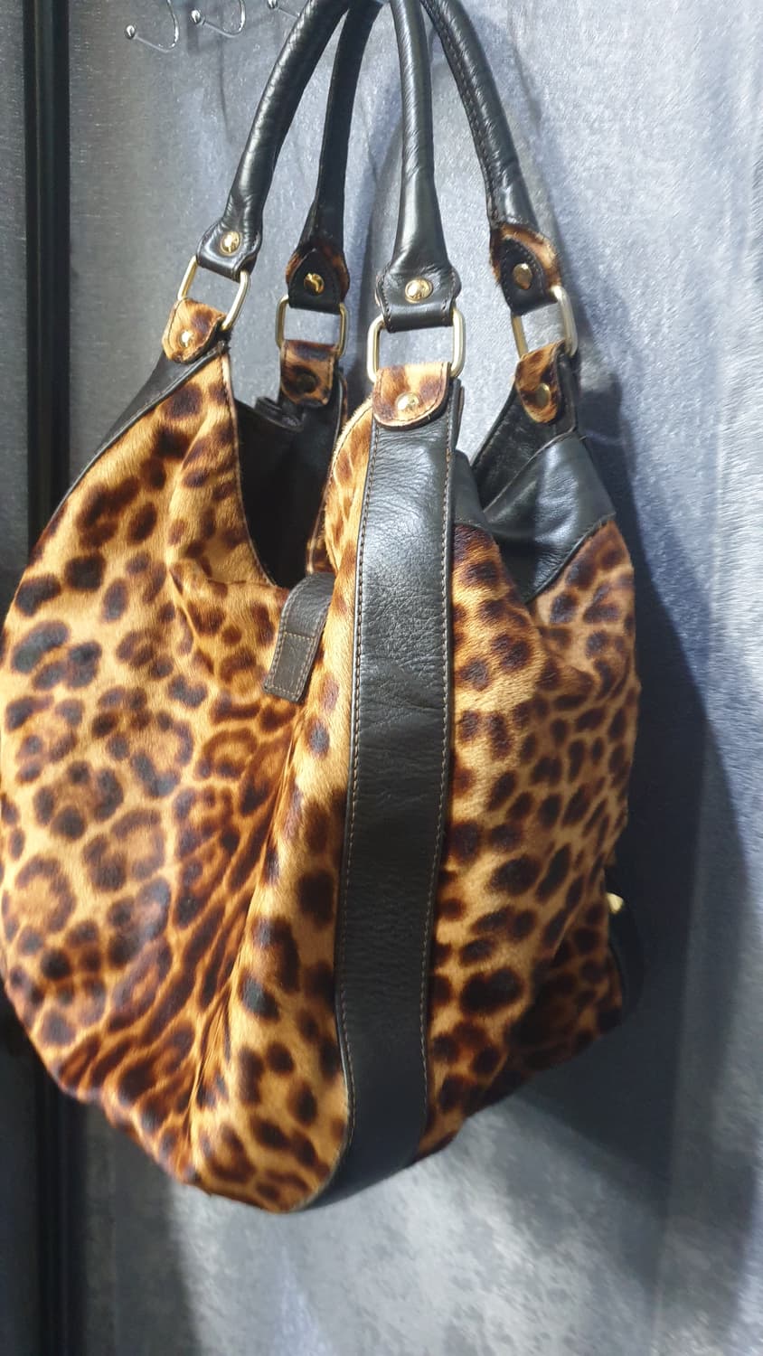 Aleanto 레오파드  송치가죽 숄더백 상품이미지3