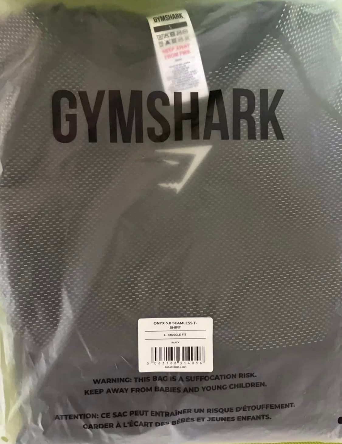 (새상품) L 짐샤크 오닉스 블랙 반팔 상품이미지2