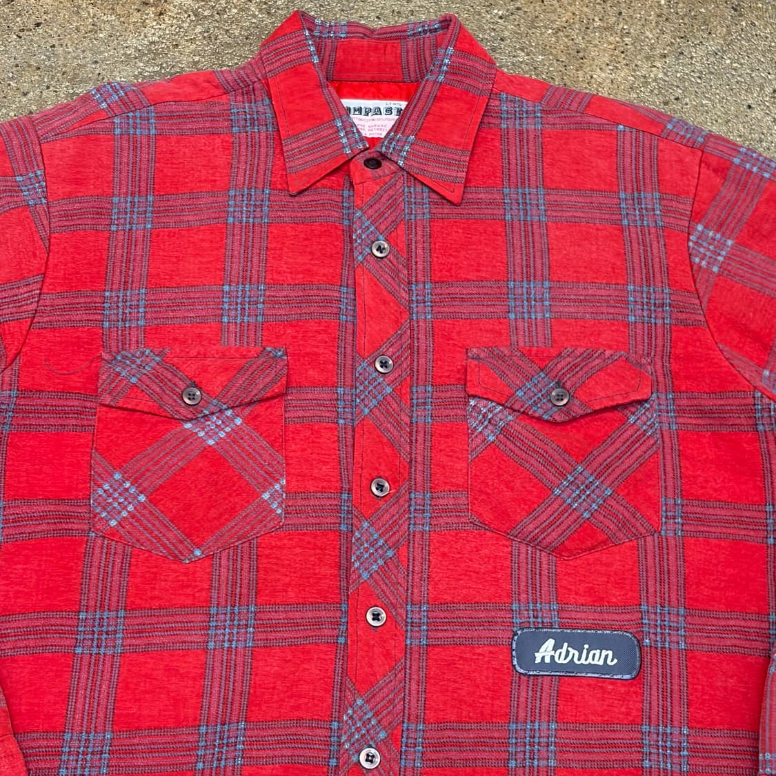 90s 미국 빈티지 에스티존스베이 패딩 체크셔츠 상품이미지2