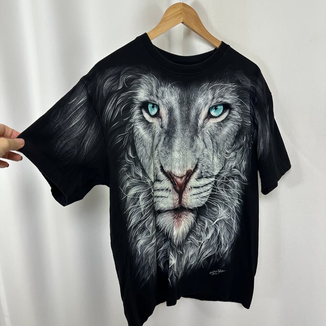  HIGH DEFINITION 남자 면100% 호랑이 반팔티 L 상품이미지3