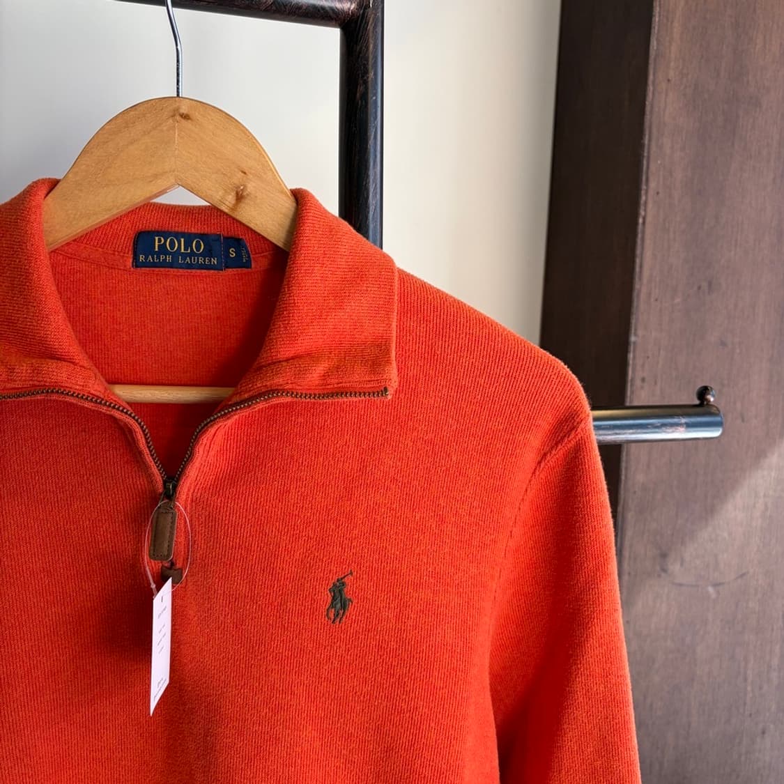 15288 - 폴로 랄프로렌 오렌지 반집업 니트 상품이미지3