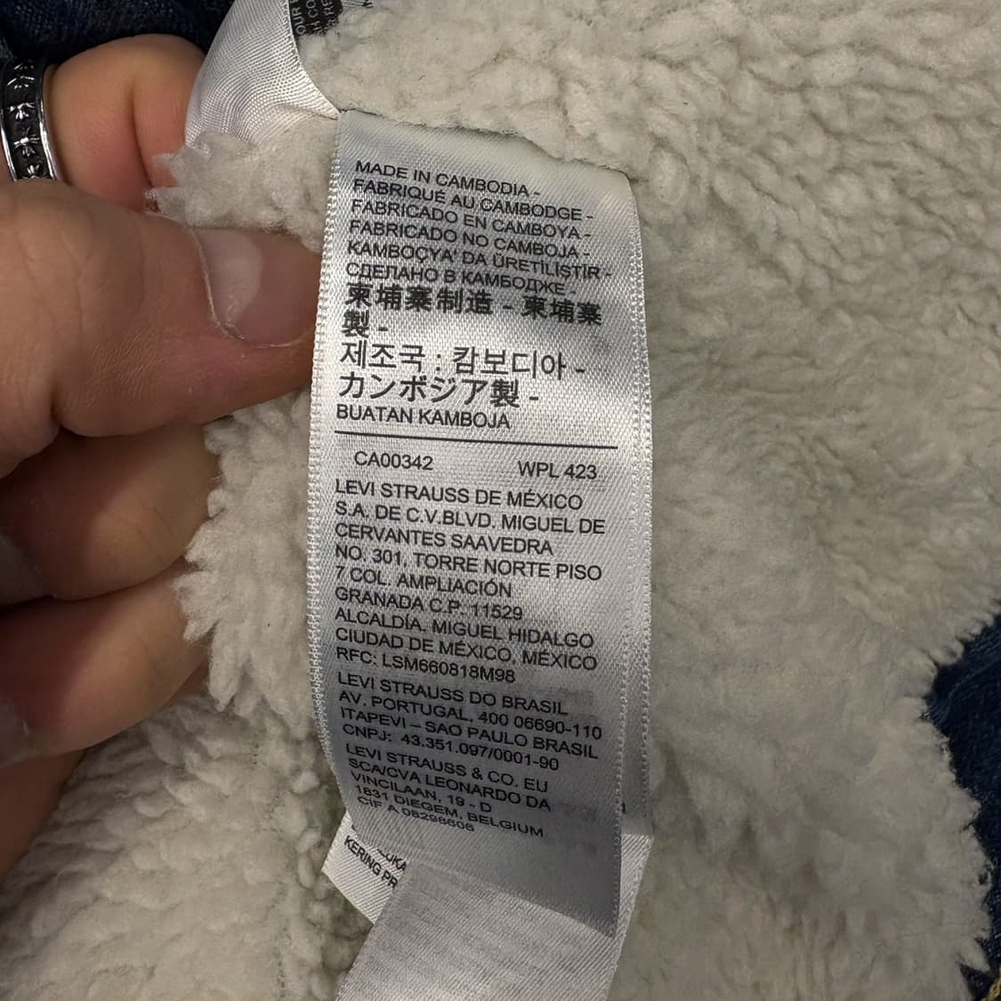 리바이스 쉐르파 타입3 보아라이닝 데님 트러커 자켓 중청 N286 상품이미지7