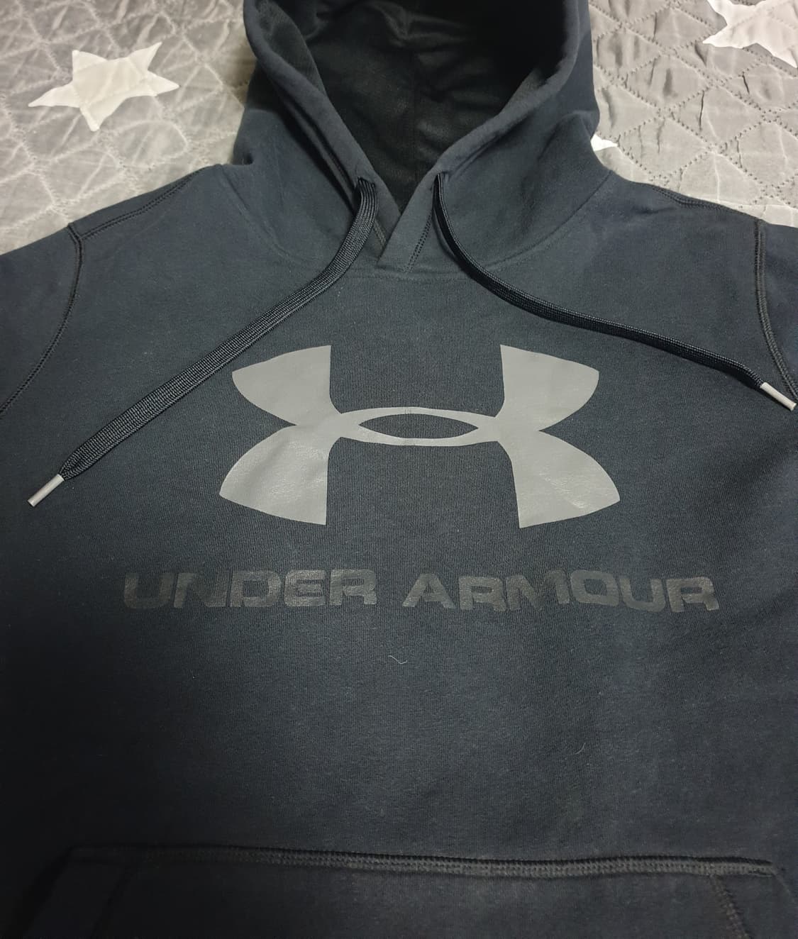 언더아머 RIVAR 기모 후드티 블랙 (XL) 상품이미지2