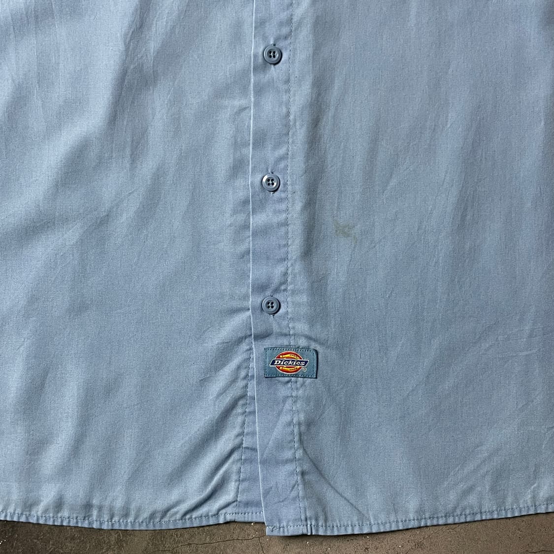 DICKIES 디키즈 빈티지 라이트블루 반팔 워크 셔츠 A00957 상품이미지4