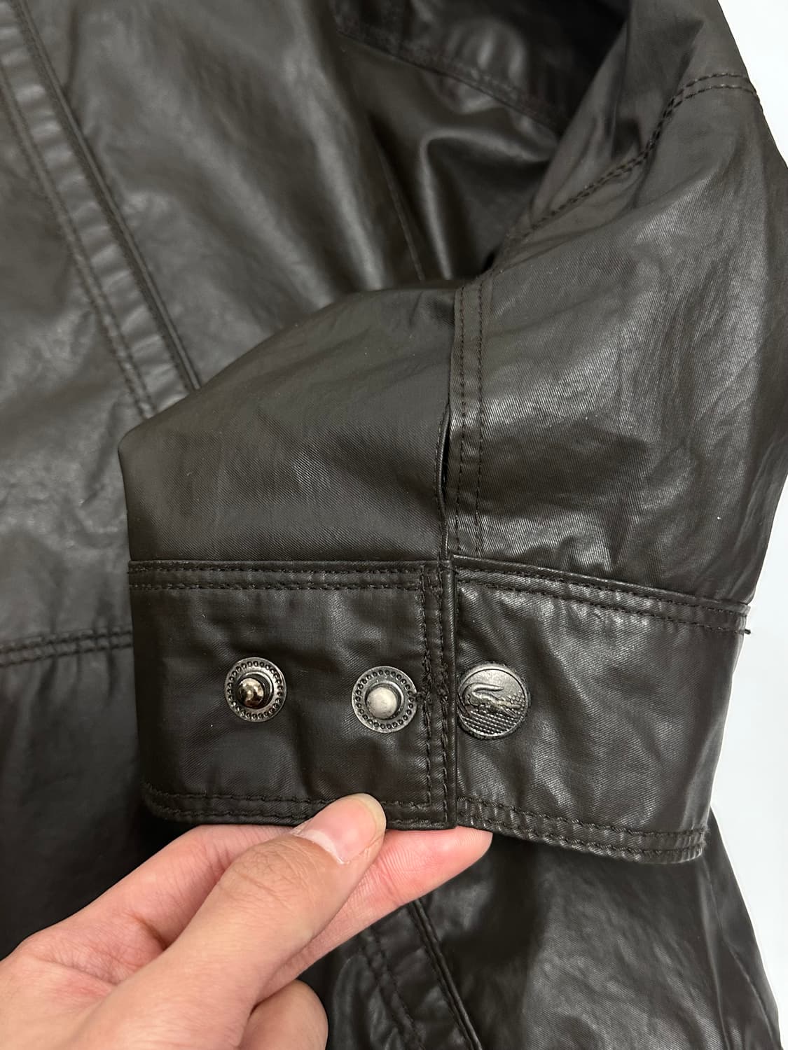 라코스테 오일코팅 블루종 왁스자켓 상품이미지5