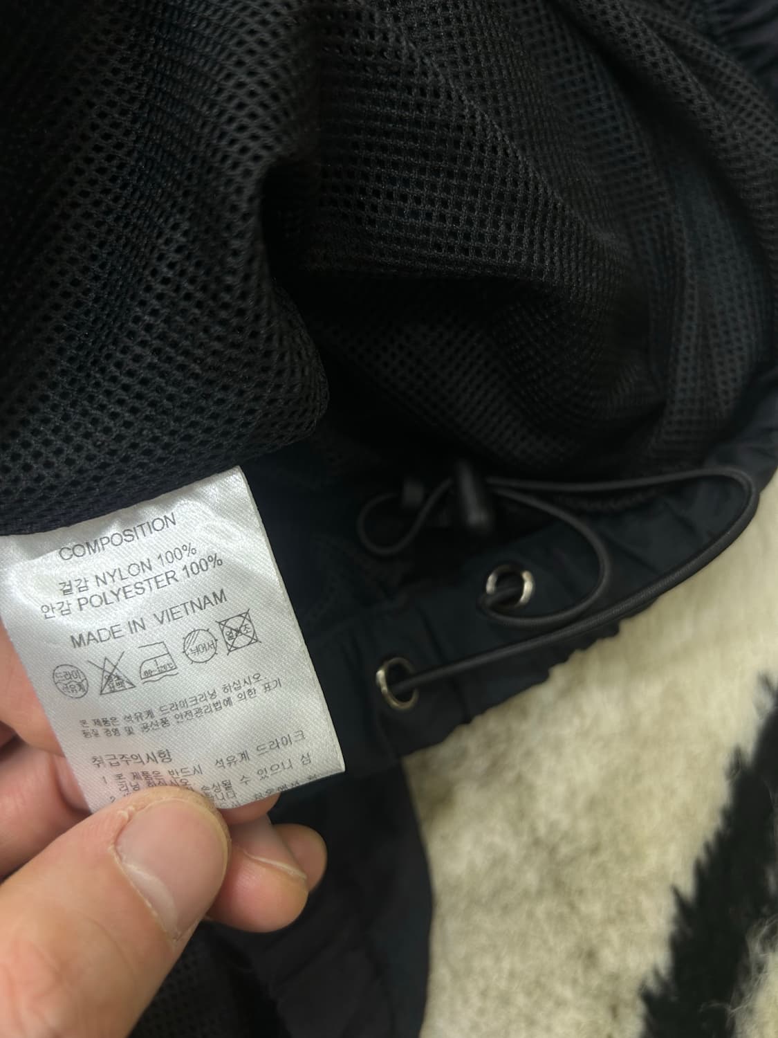 [S]트래블 오버핏 크런치 나일론 바람막이/블랙 상품이미지6