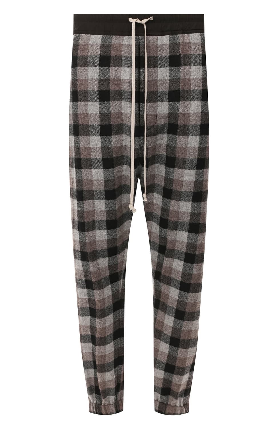 릭오웬스 19FW "LARRY" 드로우스트링 블랙 체크 트랙 팬츠  상품이미지8