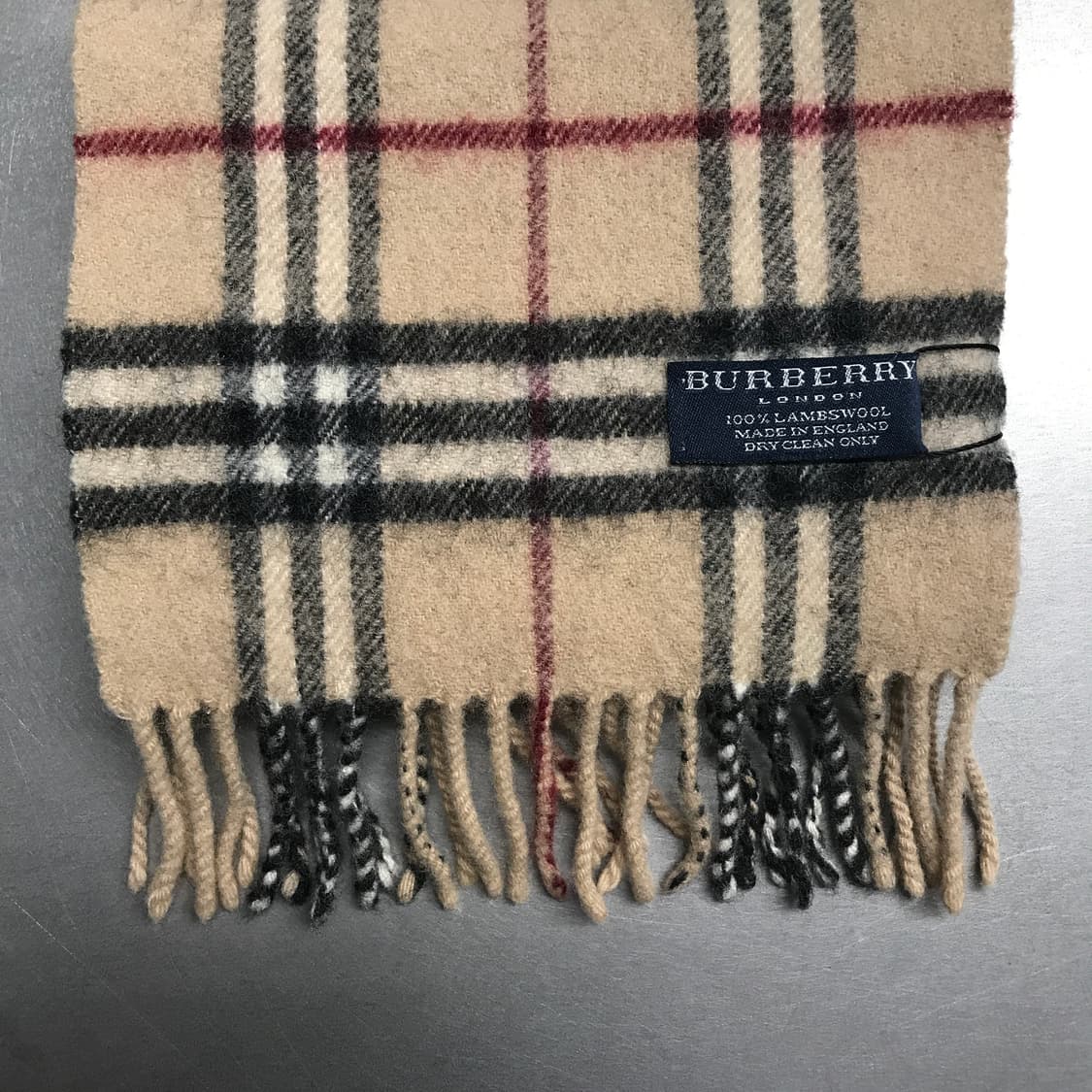 버버리 정품 램스울 머플러 베이지 상품이미지3