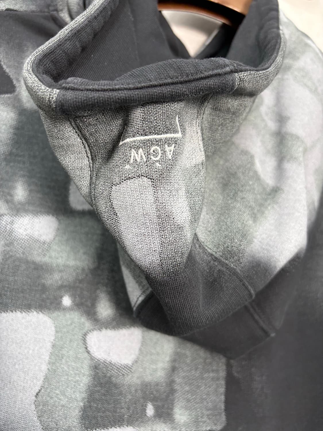 어콜드월 블랙 브러시 스트로크 후드티 A3242 상품이미지6