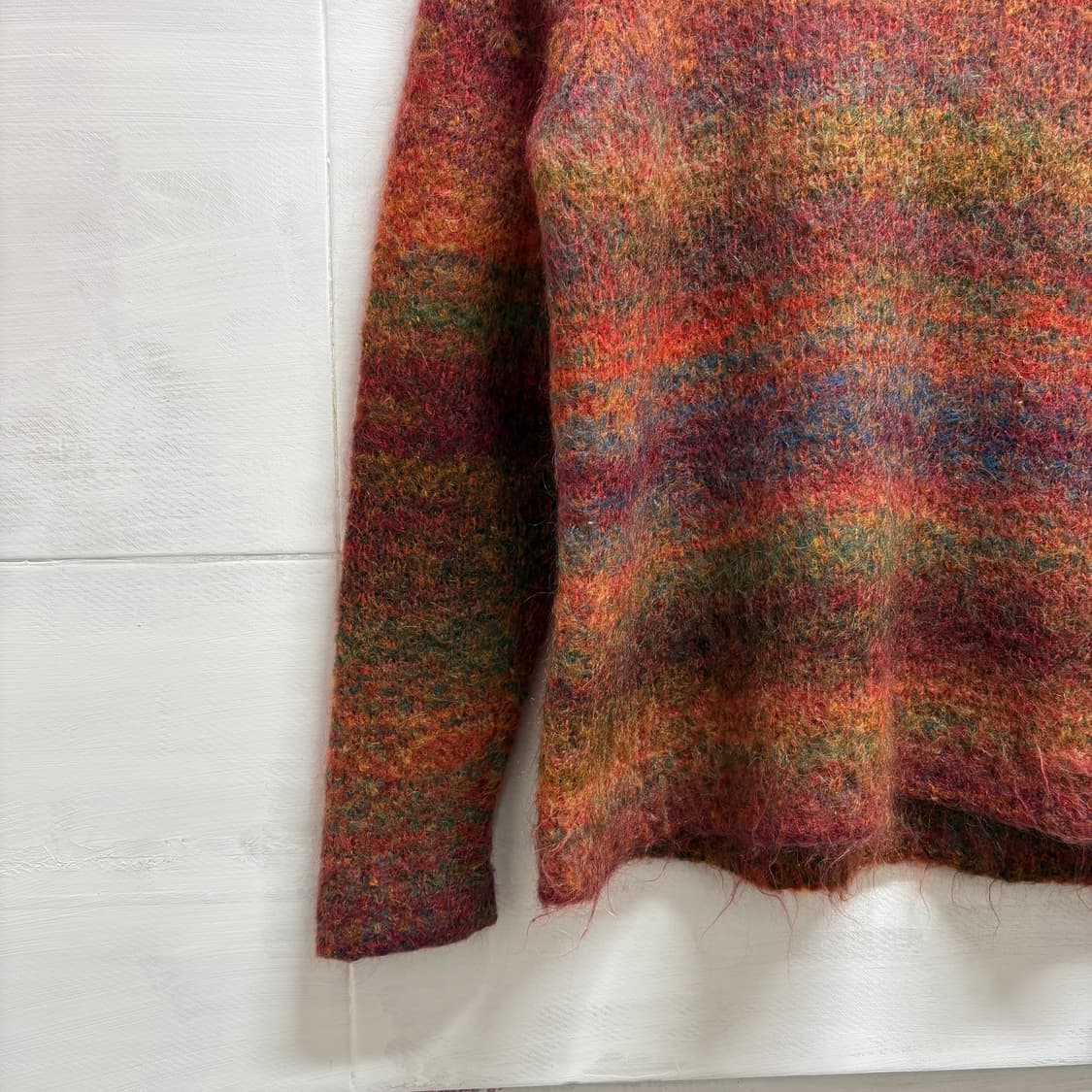 모헤어 울 브릭 에스닉 그라데이션 니트 (jpn) 상품이미지3