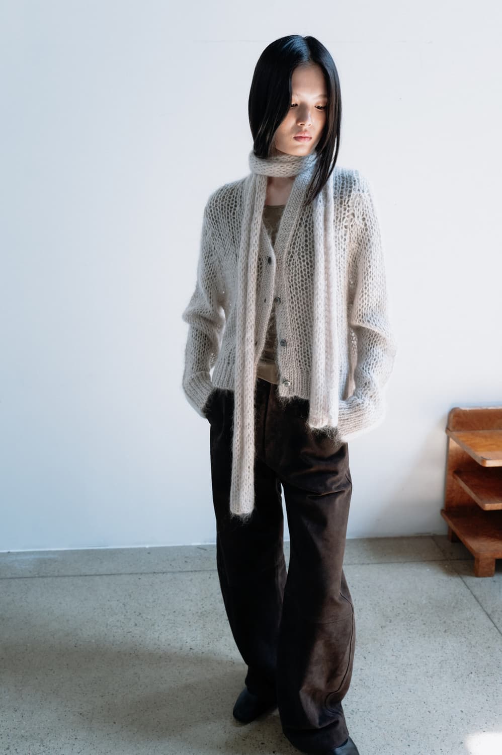 모노하 Mohair short cardigan 상품이미지4
