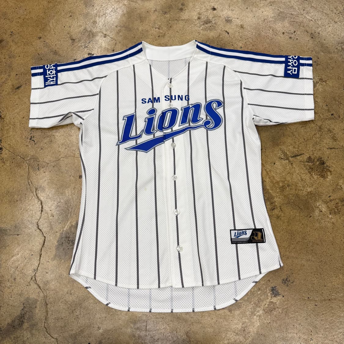 [정품/100] 삼성라이온즈 올드 홈 유니폼 노마킹 b14 상품이미지2