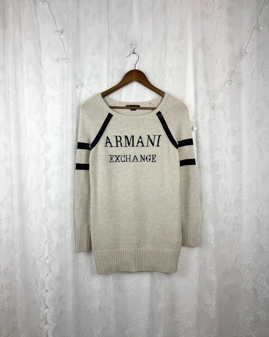 Armani Exchange Lettering Knit Top 상품이미지1