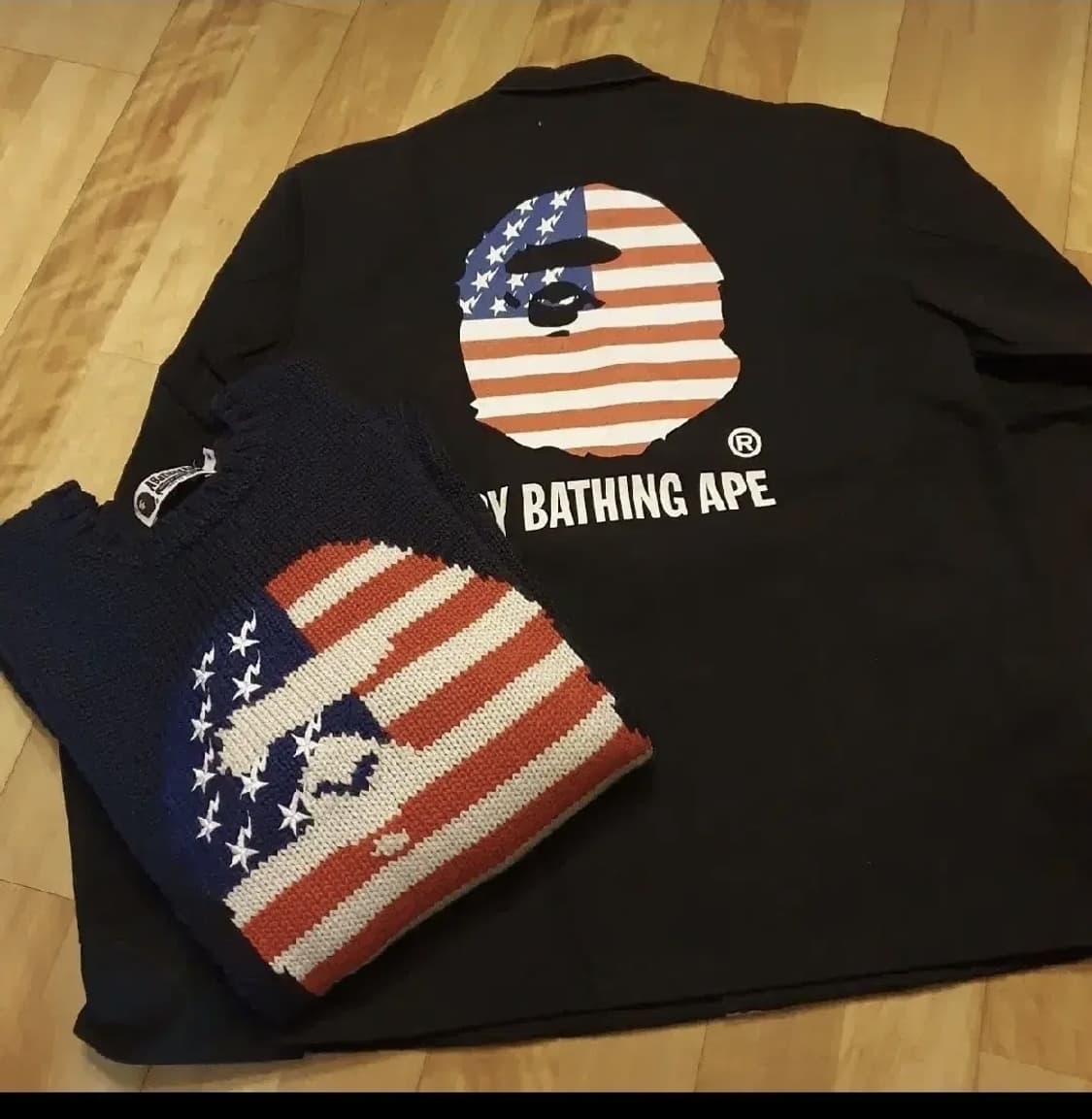 베이프 성조기 코치자켓s 상품이미지6