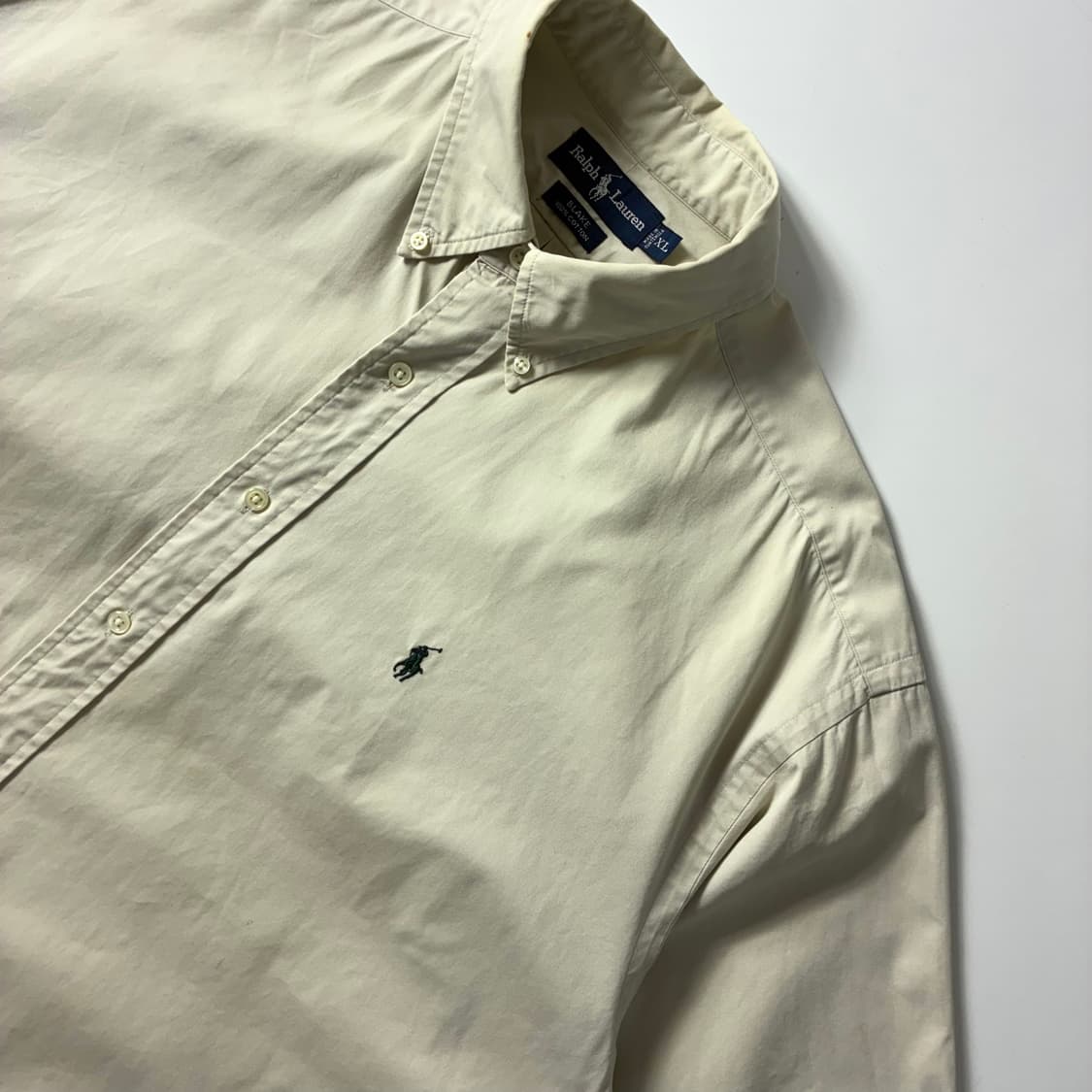 Polo  폴로 랄프로렌 자수 코튼 베이지 반팔 셔츠 상품이미지2