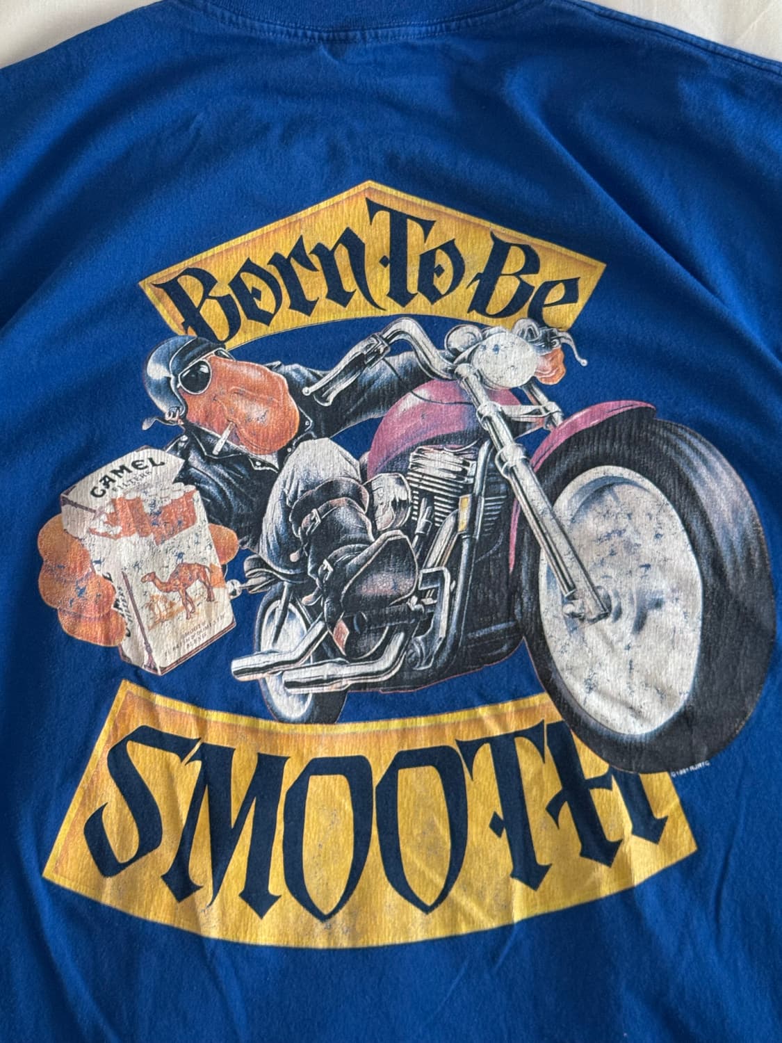 90s USA 카멜 Born to smooth 프로모 티셔츠 상품이미지4