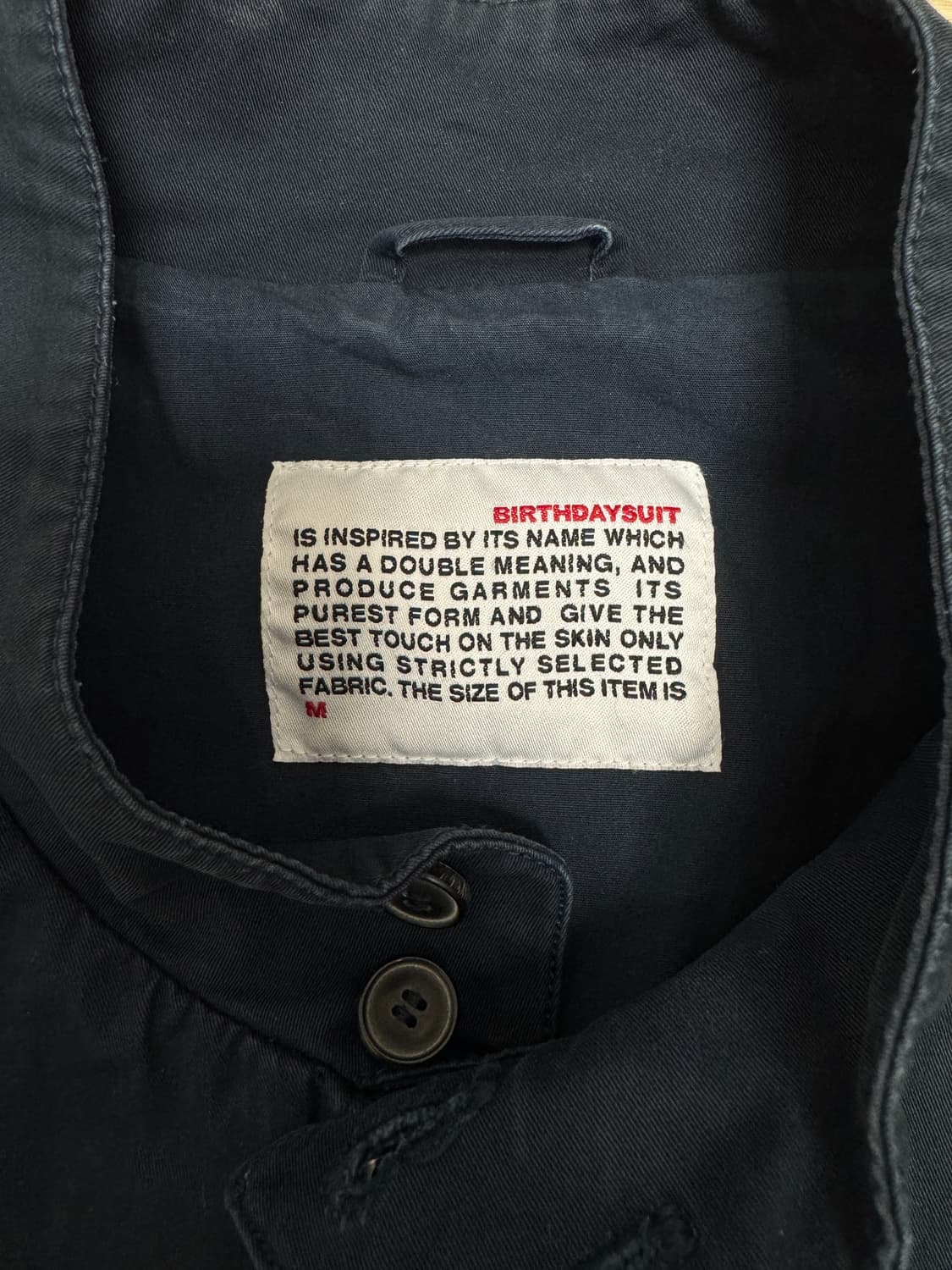 벌스데이수트 해링턴 자켓 네이비 M 상품이미지3