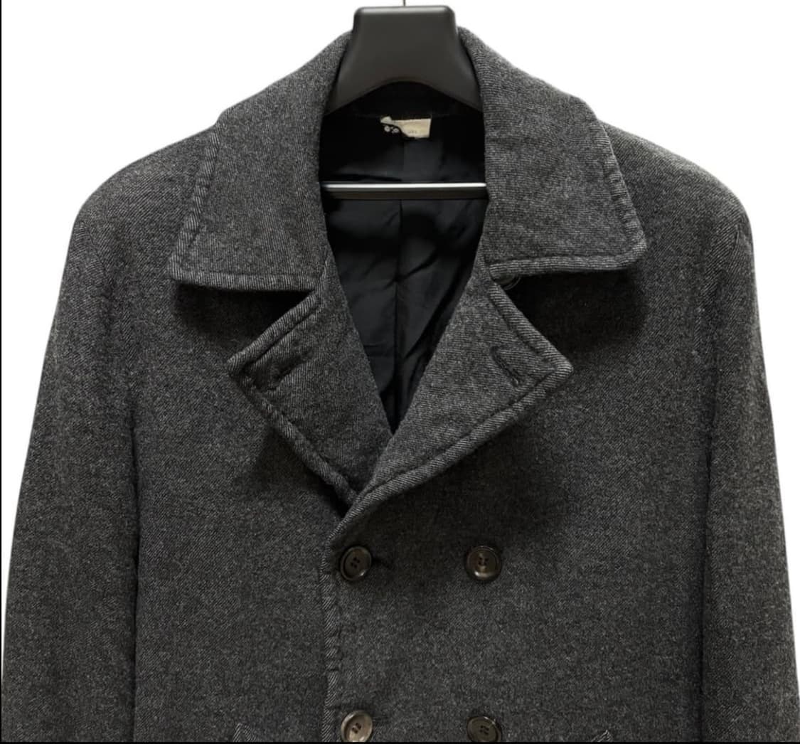 꼼데가르송 옴므 듀스 15aw 축융 울 피코트 상품이미지2