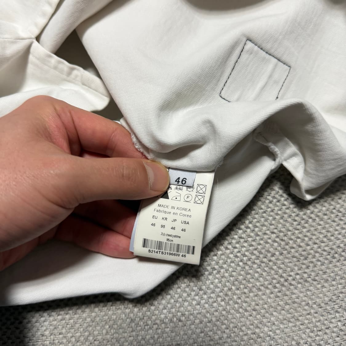 솔리드옴므 백 프린팅 반팔 라운드 티셔츠 상품이미지5