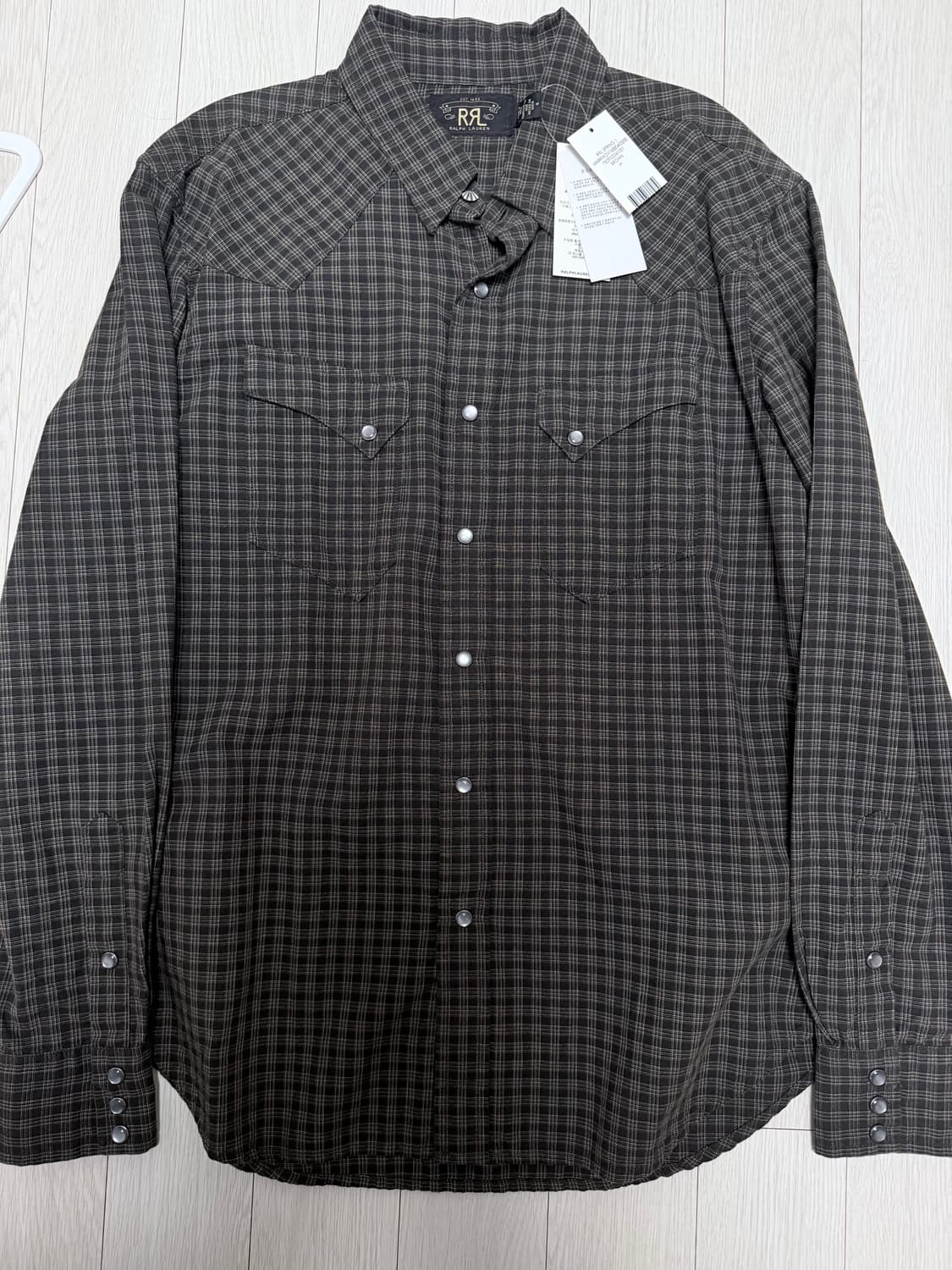 RRL 슬림핏 데님 웨스턴 셔츠 상품이미지1