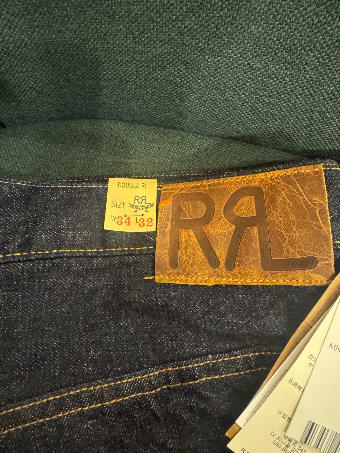 RRL 빈파포 34x32 새상품 상품이미지2