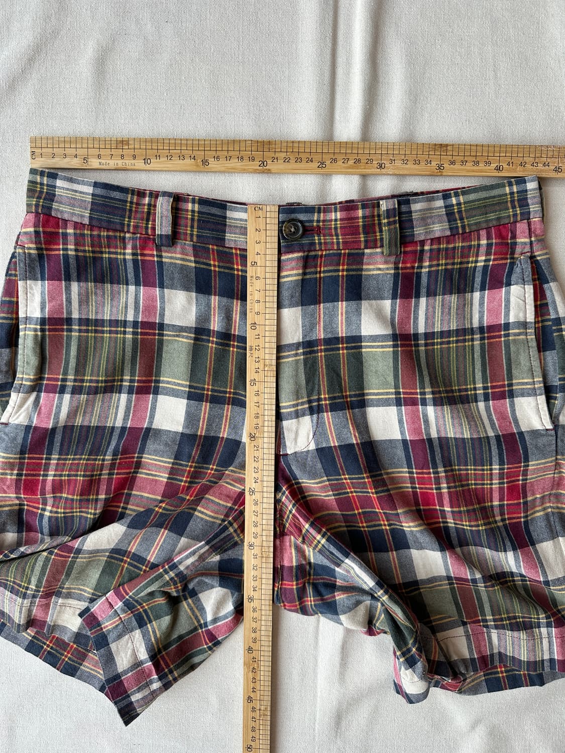 브룩스브라더스 마드라스풍 멀티 체크 쇼츠 34 상품이미지8