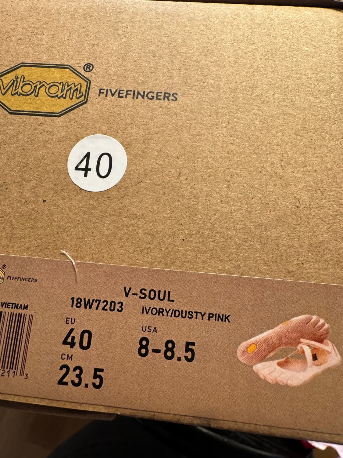 비브람 브이소울 발가락신발 제니신발 핑크40 판매합니다 상품이미지4
