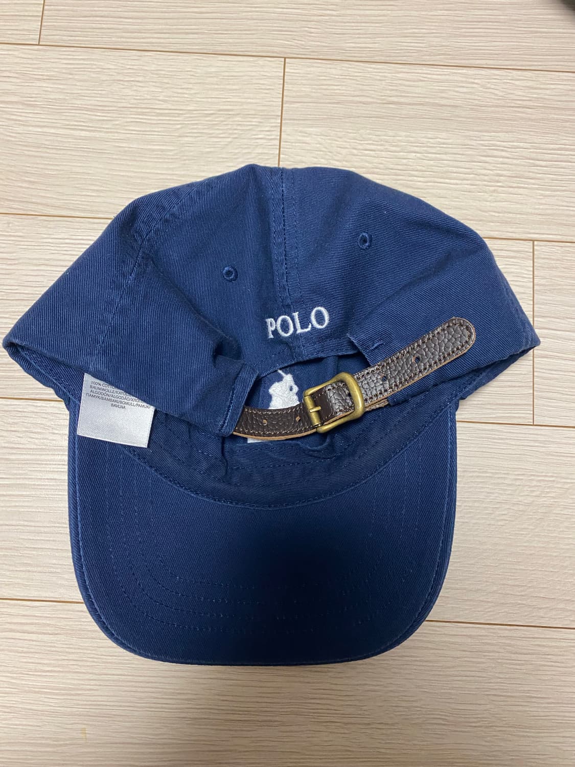 폴로 빅포니 네이비 가죽 스트랩 모자 상품이미지2
