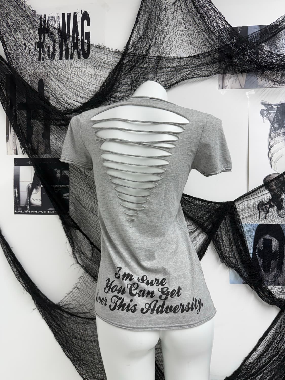 Ethnic mood cut off halfsleeve 상품이미지1