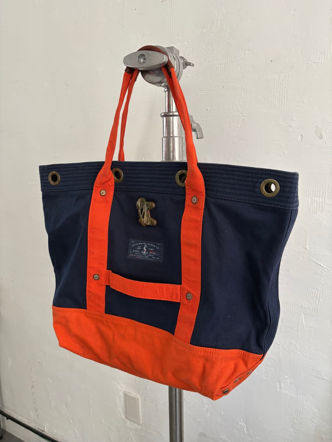 Polo Ralph Lauren 폴로 랄프로렌 버클 레더 캔버스 백 상품이미지2