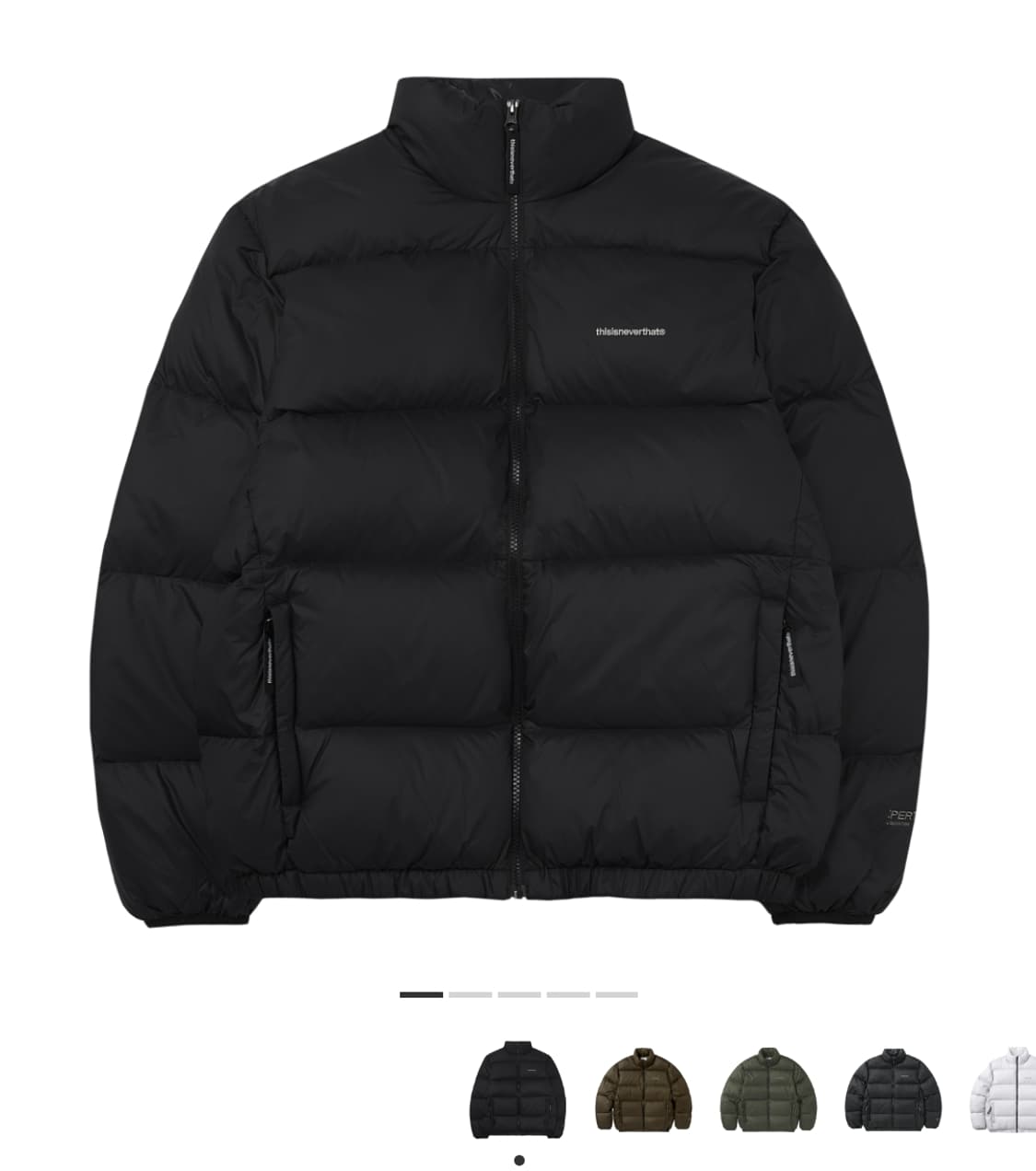 디스이즈네버댓 퍼텍스 T 다운 자켓 블랙 상품이미지2