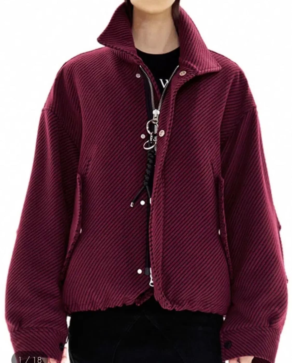 더아이덴티티프로젝트 트윌니트점퍼 판매해요 상품이미지1