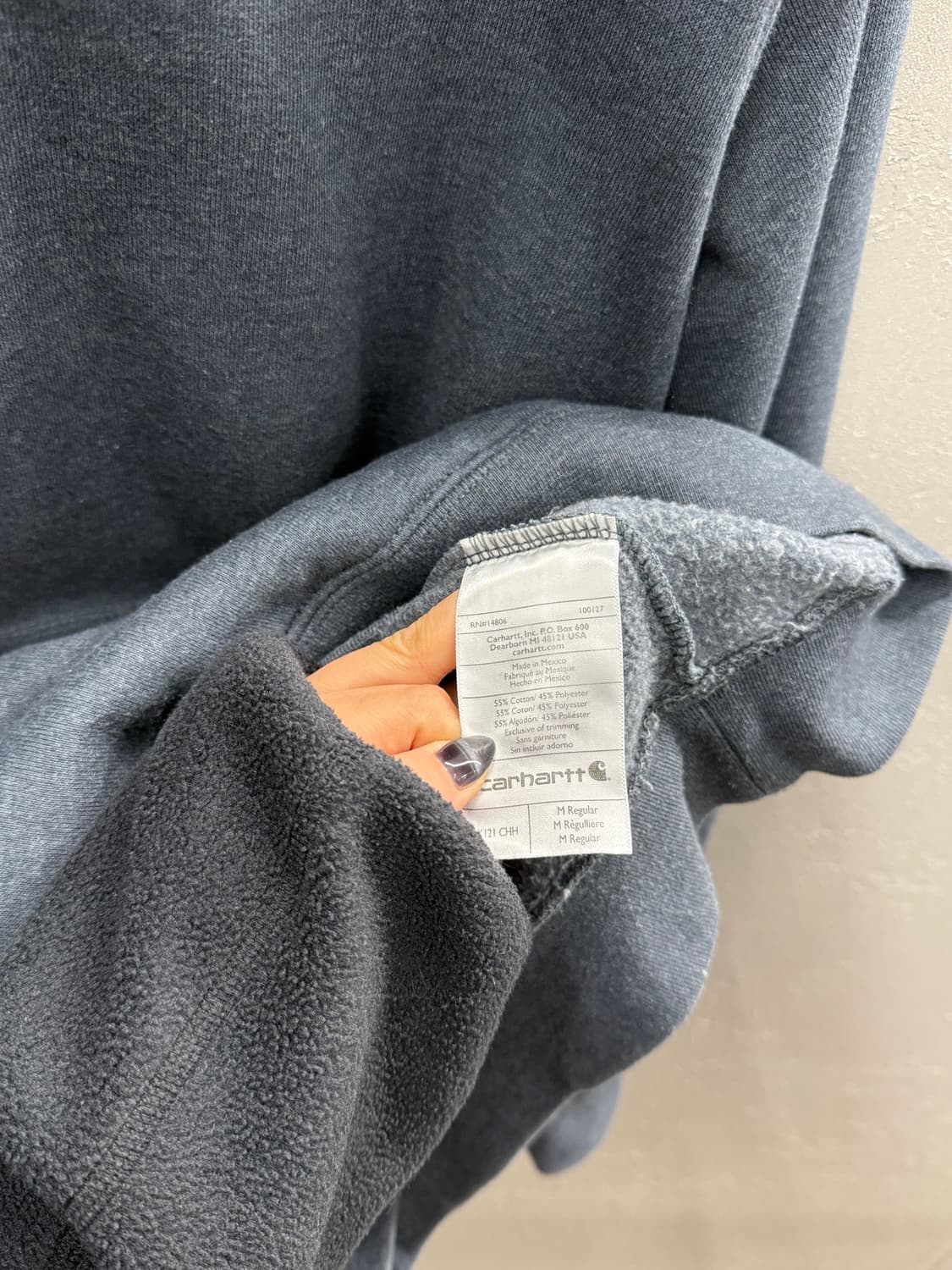 칼하트 Original Fit 기모 후드티 M 상품이미지4