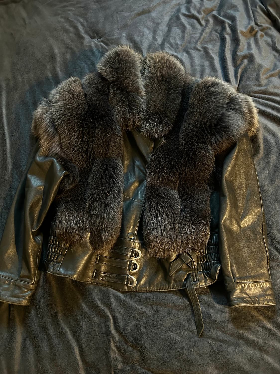 Sheep Skin Fur Leather Jacket 상품이미지1
