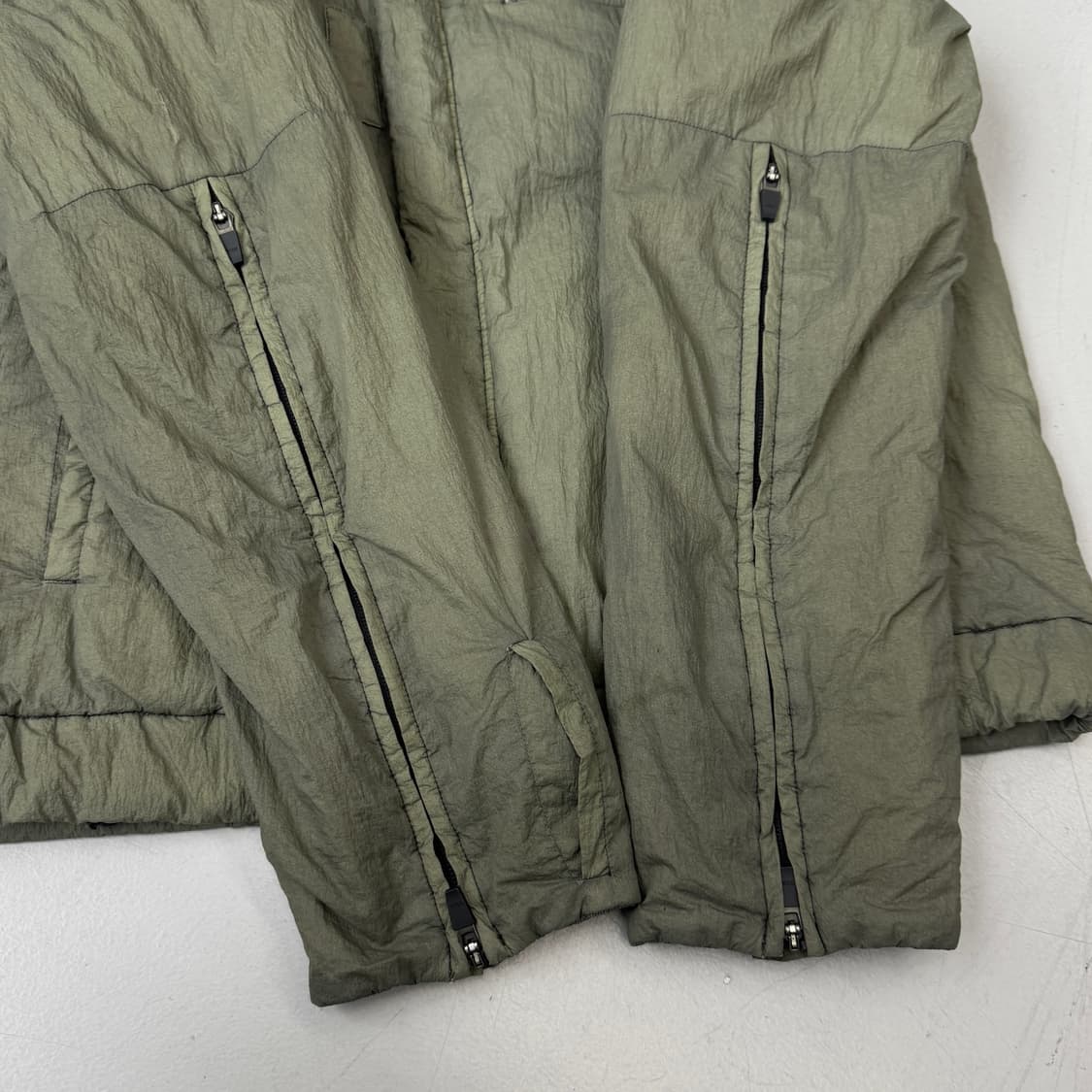 폴리테루 하이커 다이드 고프코어 카키 나일론 점퍼 자켓 상품이미지4