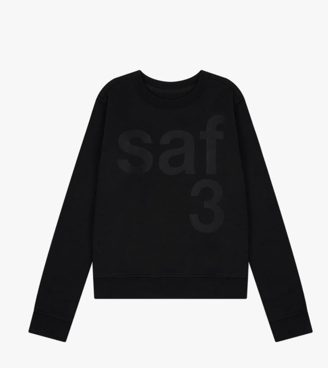 사파리스팟 1/2 Basic Safari Crew 블랙 맨투맨 상품이미지2