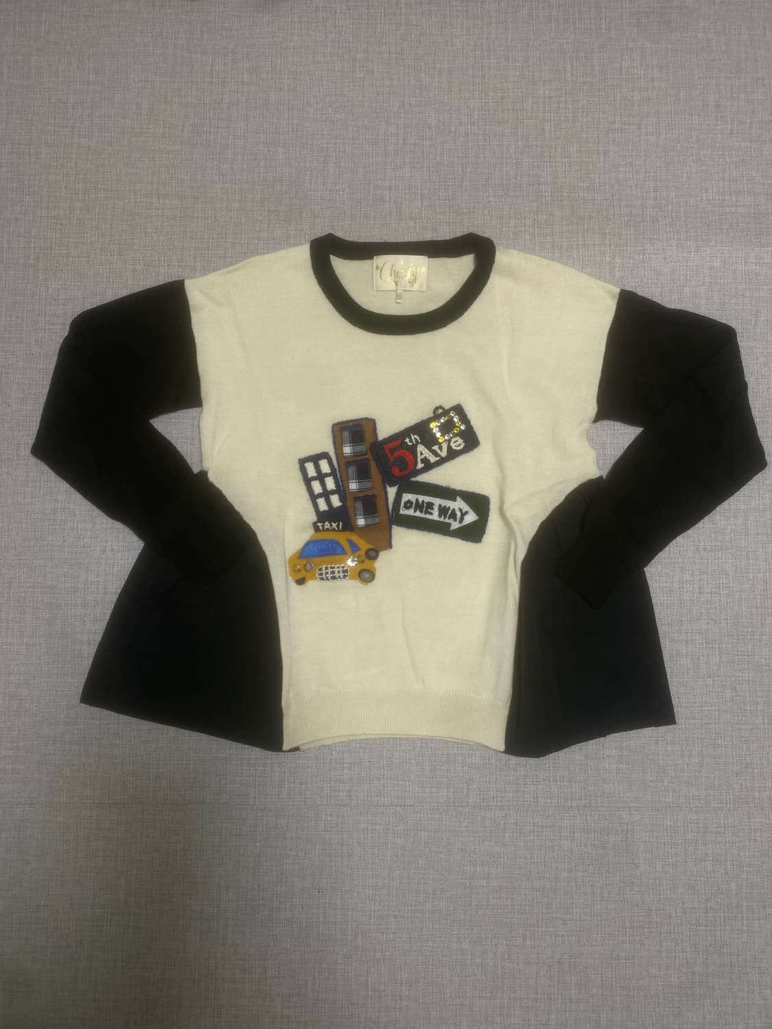 일본빈티지 Cherly 달천깔페어리 하구미모리걸 레이어드니트 긴팔티셔츠 상품이미지1