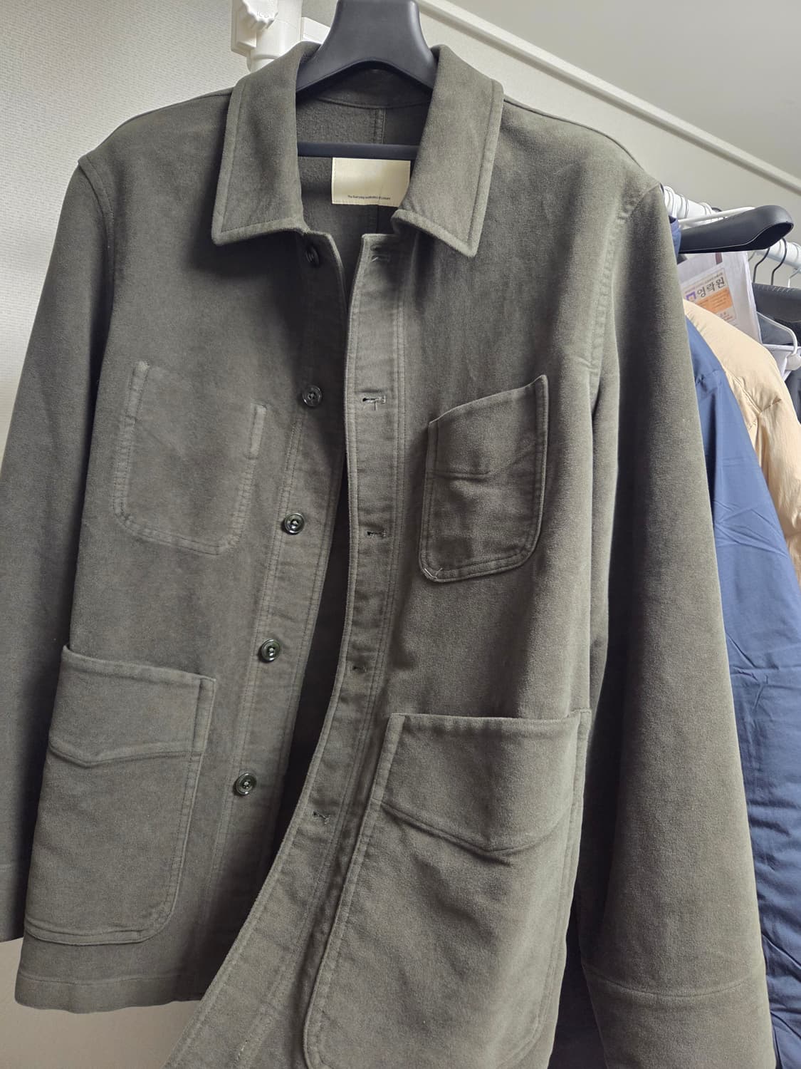 포터리 몰스킨 워크자켓 올리브 1 상품이미지4