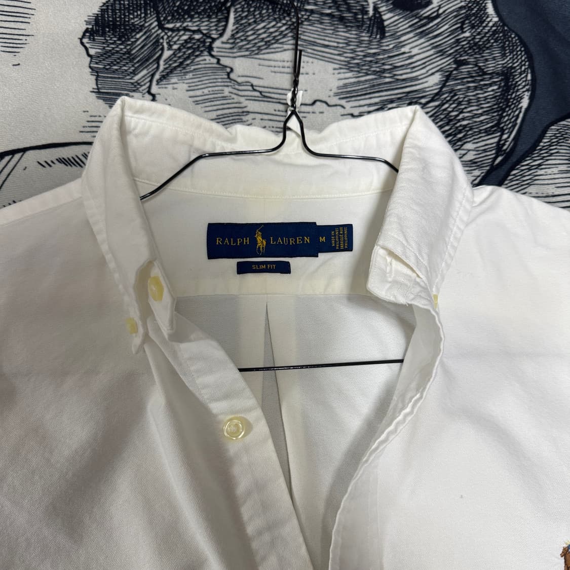 폴로 화이트  셔츠 슬림핏 M사이즈  상품이미지2