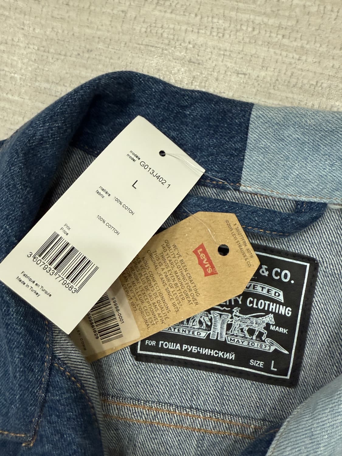 고샤 x 리바이스 셋업 상품이미지4