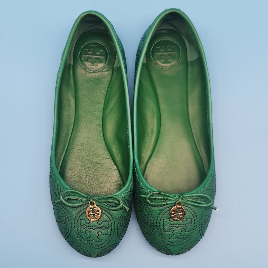 H 토리버치 여성 그린 플랫슈즈 7 240 상품이미지2