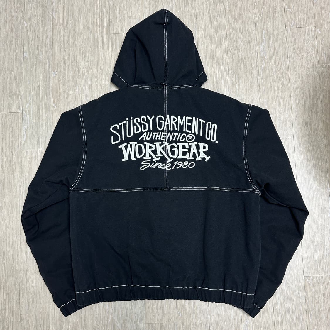 스투시 워크 재킷 콘트라스트 스티치 블랙(L) 상품이미지3