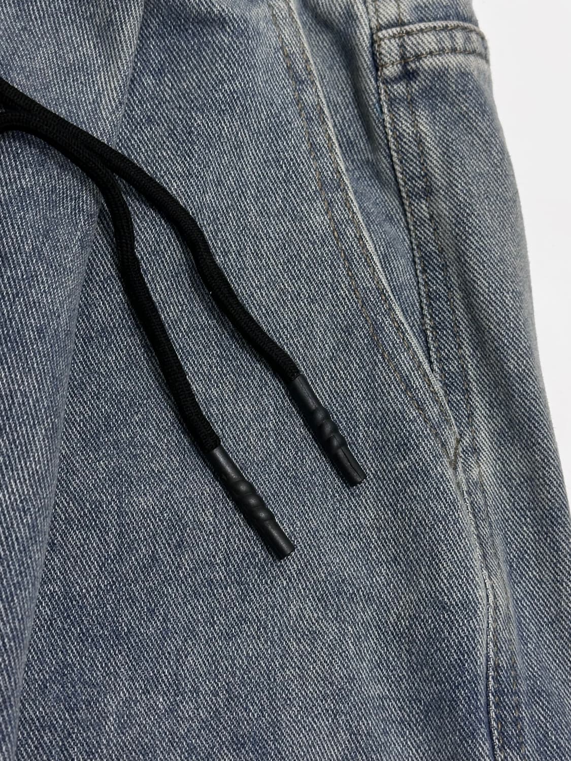 빈티지 밴딩 워싱 벌룬 데님팬츠 청바지 상품이미지3