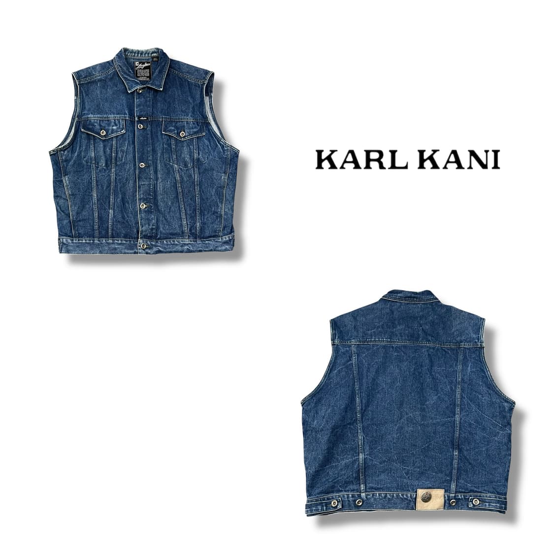  칼카니 데님 베스트 y14296 상품이미지1