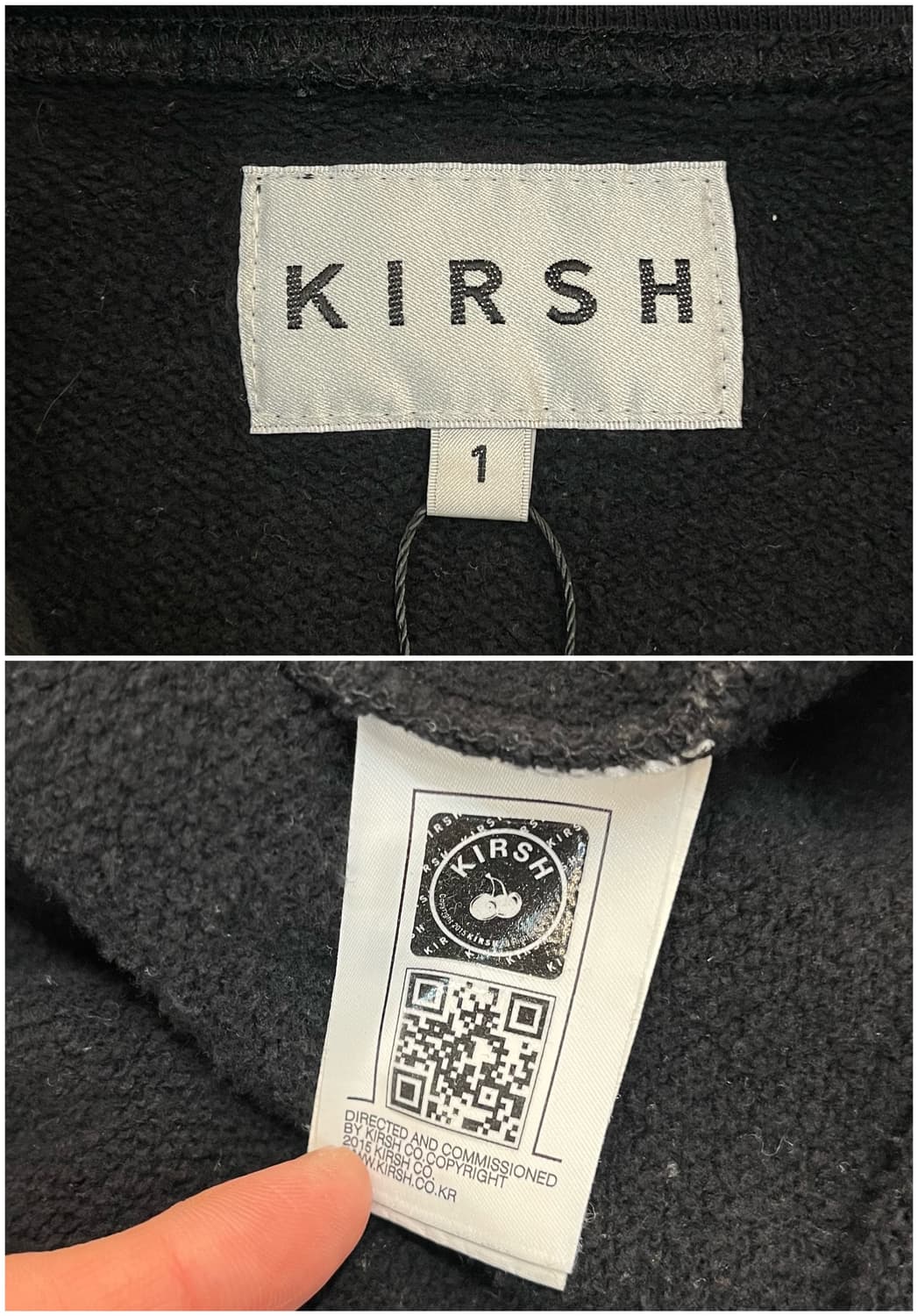 키르시 후드티 블랙 #csz2960 상품이미지4