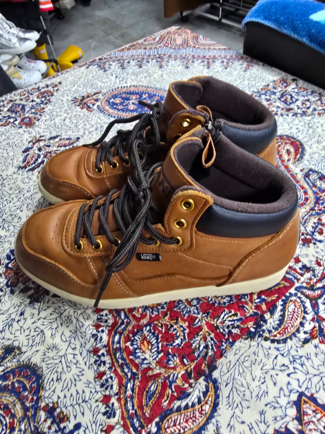 Vans 반스 브라운 레더 하이탑 (1541) 상품이미지1