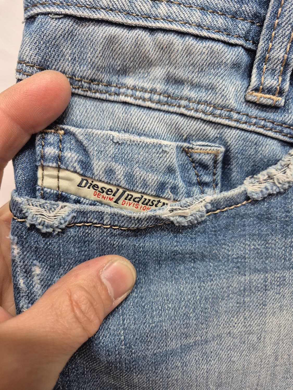 디젤 데님 하프팬츠 상품이미지2