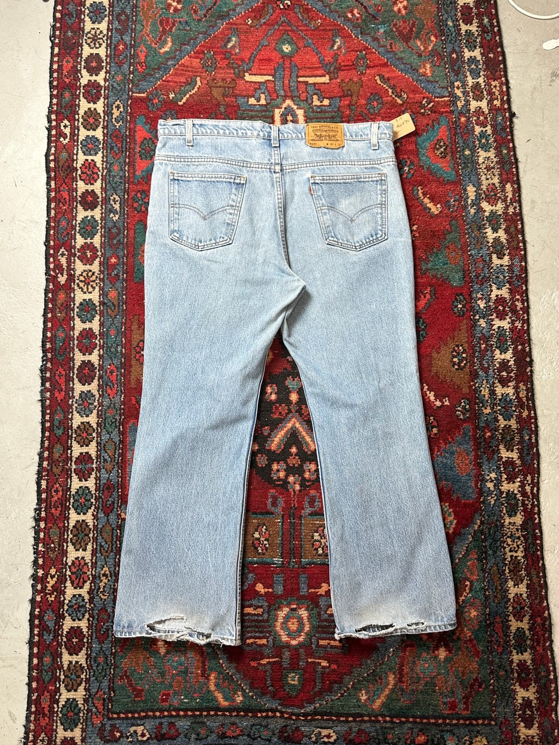 90's USA Made 빈티지 리바이스 517 오렌지탭 부츠컷 상품이미지3