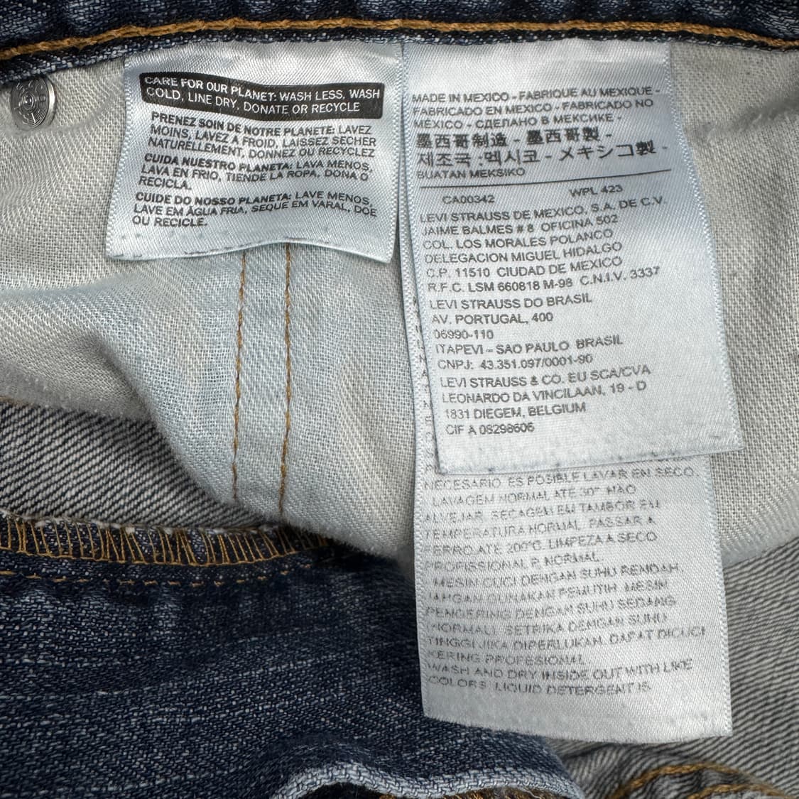 리바이스 559 새깅 워싱 스케이터 와이드 데님팬츠 상품이미지8