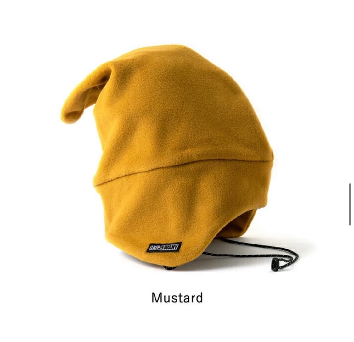 그립스와니 폴라텍 플리스캡 귀도리 비니모자 이어플랩 GSA-96 머스타드 상품이미지1
